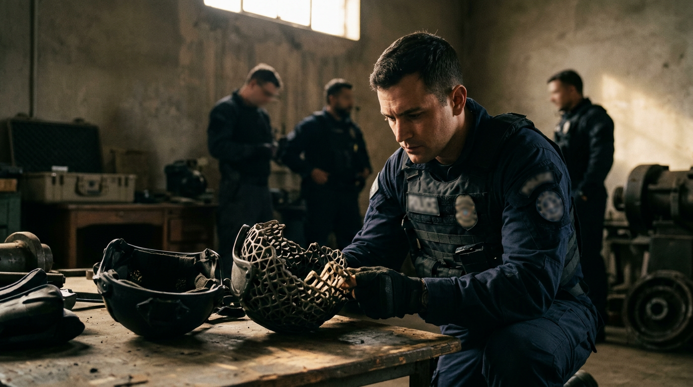 Koroyd et réduction d'impact pour gilets et casques tactiques