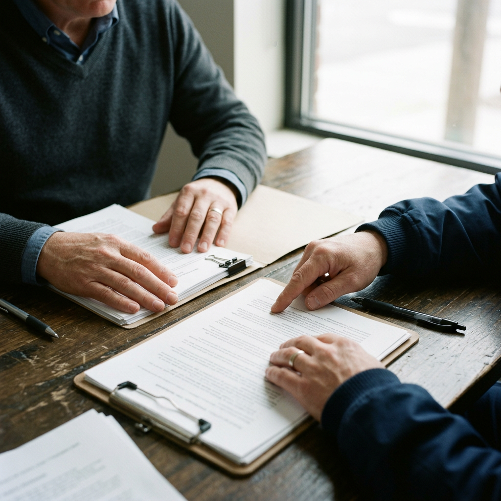 Illustration éditoriale : Contrat de Professionnalisation en Sécurité Privée