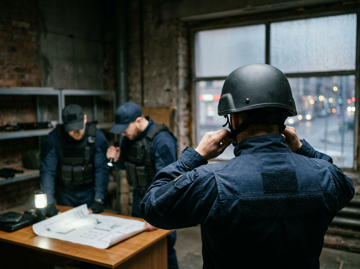 Technologies Koroyd et casques balistiques pour agents exposés aux projections et aux chutes